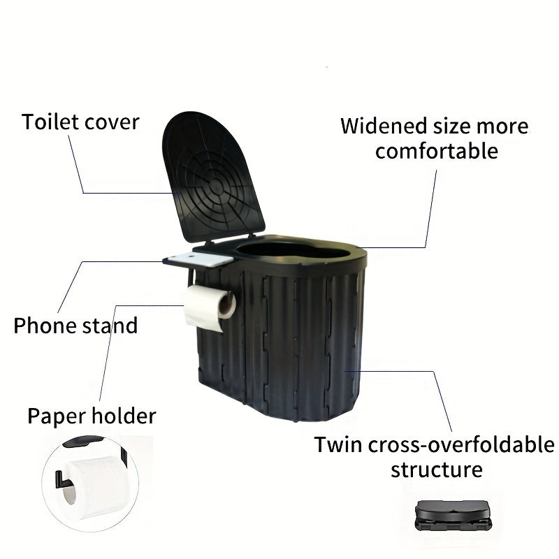 Portable Folding Mini Toilet for Outdoor Camping