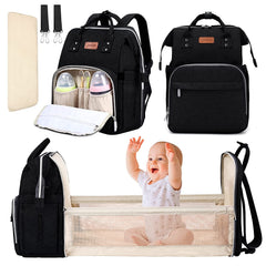 Large Capacity Foldable Mommy Bag Bed Waterproof Diaper Bag