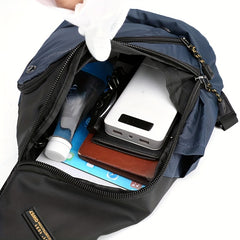 Men's Water Resistant Crossbody Bag for Outdoor Travel
