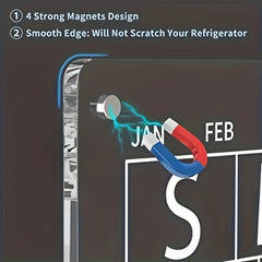 Acrylic Magnetic Monthly Calendar For Fridge