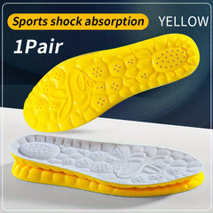 Sports Shock Absorption Insoles High Elastic Deodorant Running Insoles