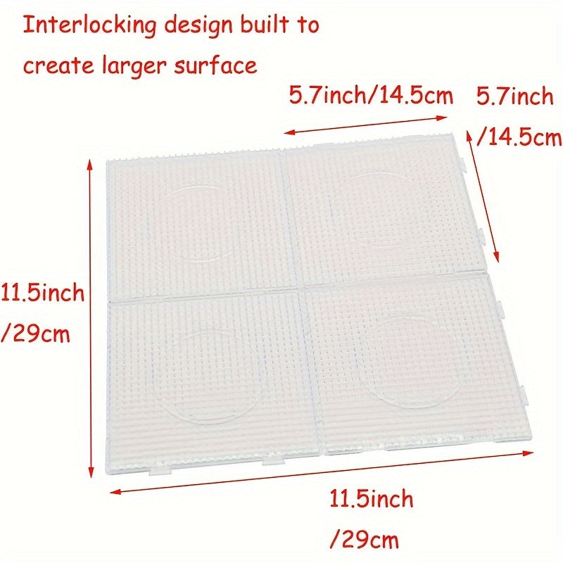 4pcs Large Transparent Nail Bead Board Set