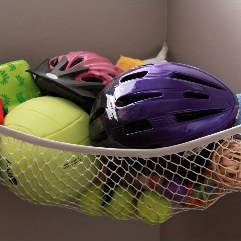 Large Corner Mesh Toy Storage Hammock