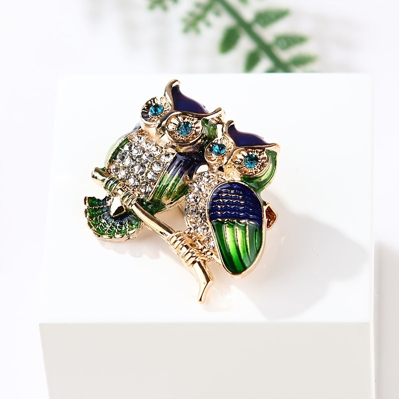 Cute Owl Brooch Safety Pins for Women Girls Clothing