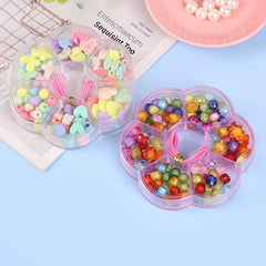 Kids Beaded Toys DIY Necklace Bracelet Plum Box Educational