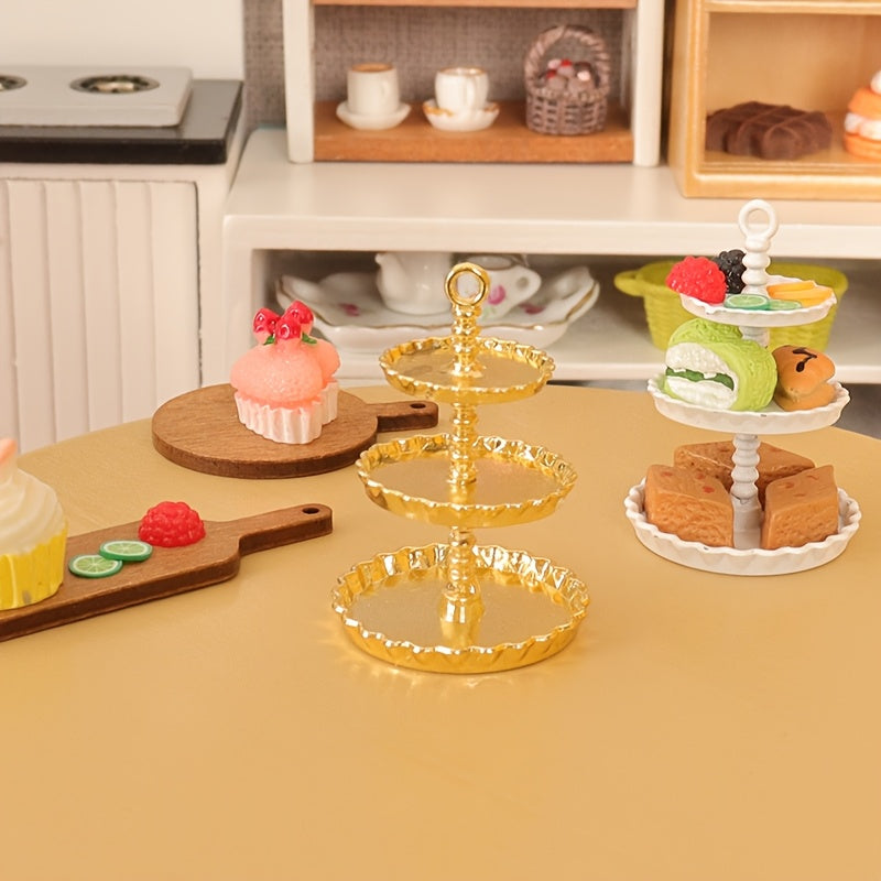 European Dollhouse Cake Stand Model for Photography Props