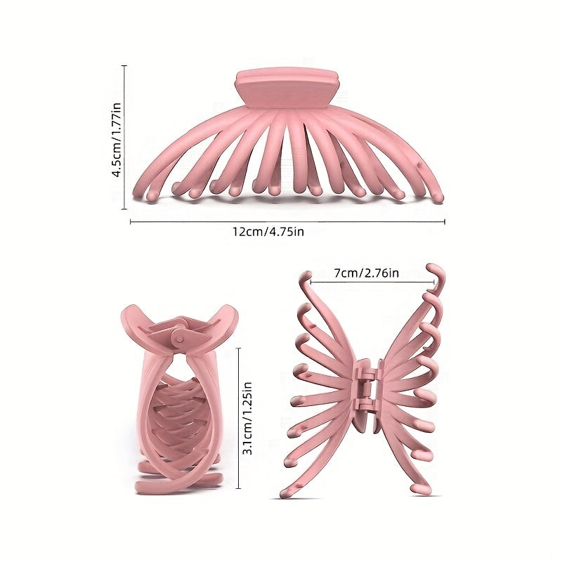 Matte Large Hair Claw Nonslip Ponytail Holder Hair Clip Women Girls