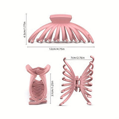 Matte Large Hair Claw Nonslip Ponytail Holder Hair Clip Women Girls