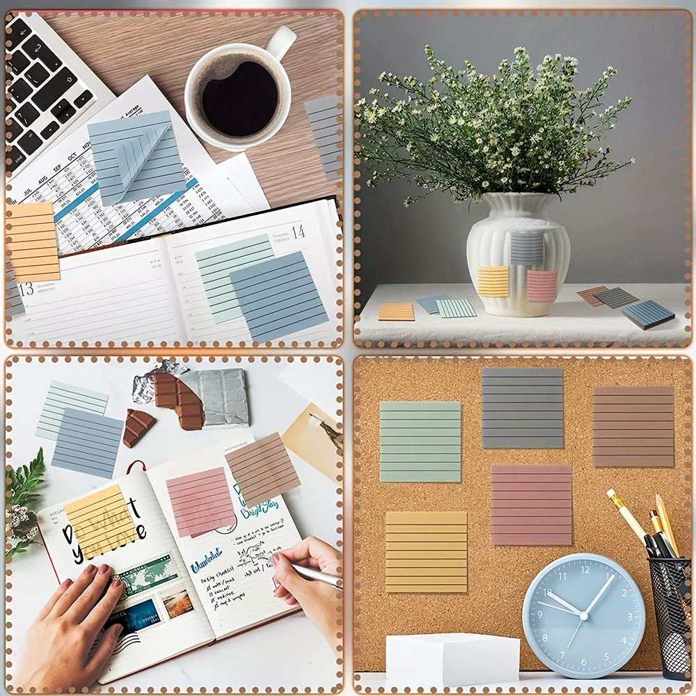 6 Pack Self Adhesive Square Sticky Notes 50 Pages Each Office Study Daily Use