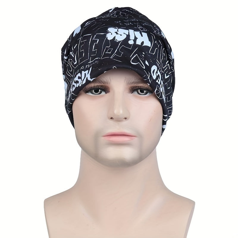 Hip Hop Letter Print Beanie Unisex Baggy Hat