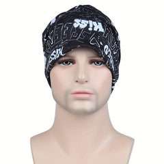 Hip Hop Letter Print Beanie Unisex Baggy Hat