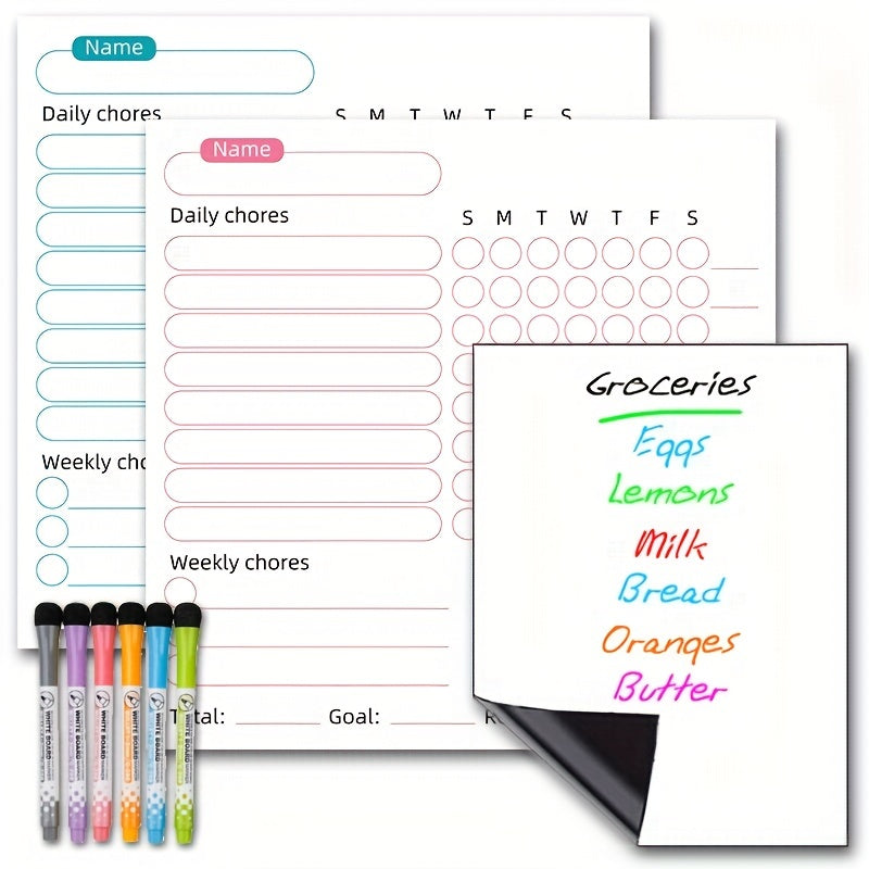 Magnetic Whiteboard Reward and Chore Chart Set