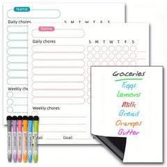 Magnetic Whiteboard Reward and Chore Chart Set