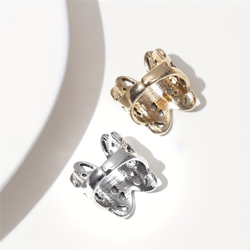 Vintage Butterfly Ring For Men Open Adjustable Casual Jewelry Gift