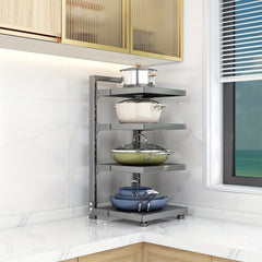 Adjustable Pan Organizer Rack For Cabinet Storage