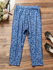  Leopard Print Biker Pants for Women
