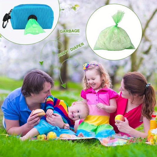 Diaper Bag Dispenser Set with 135 Diaper Disposal Bags