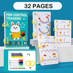 Educational Drawing Magic Practice Book for Ages 3-8