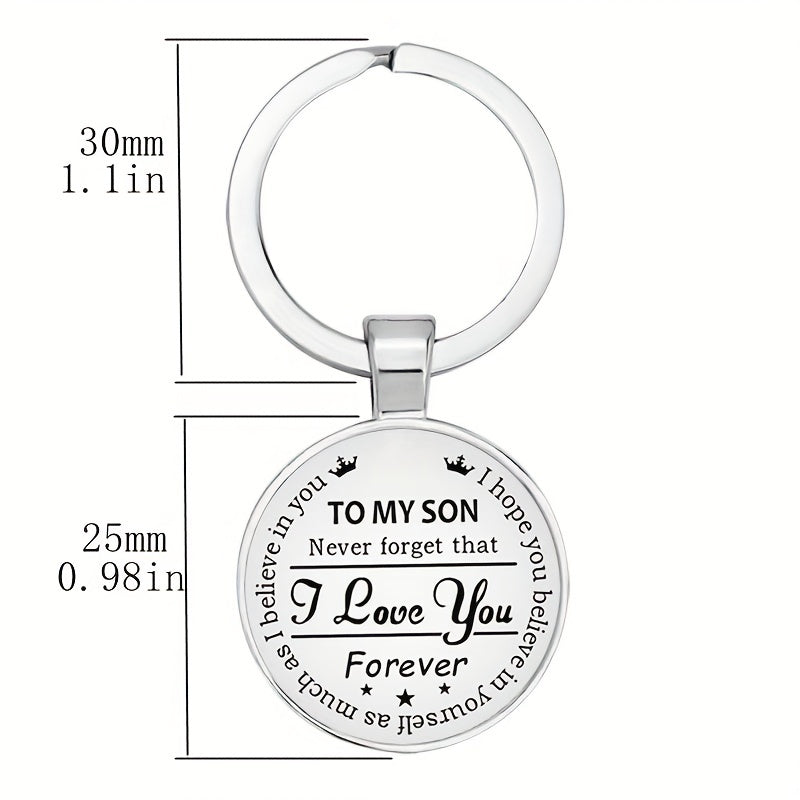 I Love You Son And Daughter Keychain Decoration Wallet Accessories Gift
