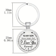 I Love You Son And Daughter Keychain Decoration Wallet Accessories Gift