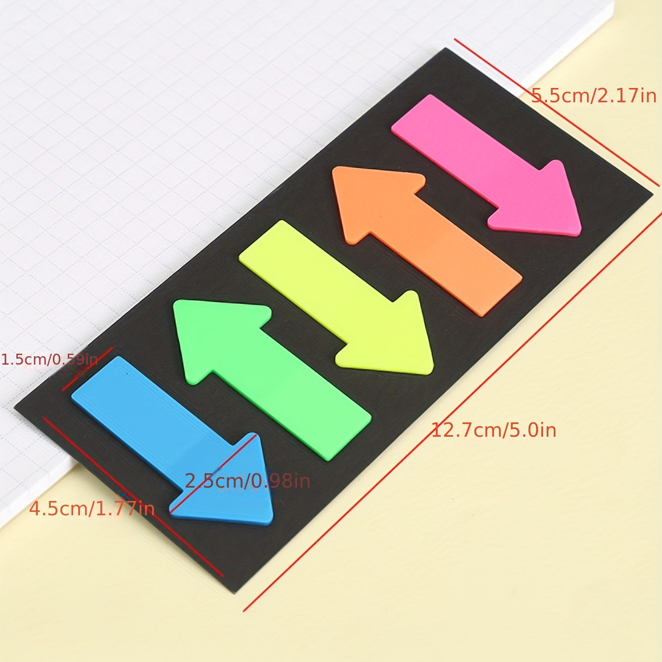 Arrow Shape Index Sticker Transparent Sticky Note Fluorescent