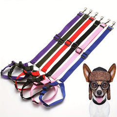 2-in-1 Pet Car Seat Belt Nylon Lead Leash Backseat Safety Belt Adjustable