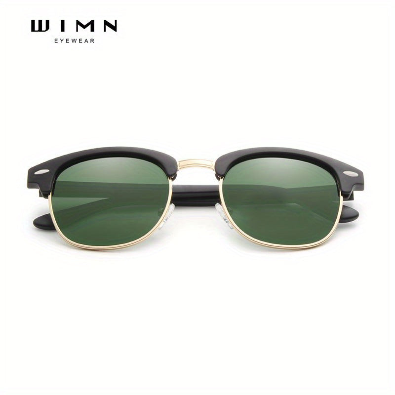 WIMN Polarized Sunglasses Men UV400 Semi Rimless Mirror Sun Glasses Male Eyewear