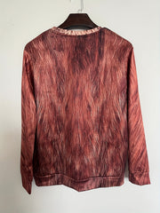 Funny Hairy Print Men's Crew Neck Long Sleeve Sweatshirt