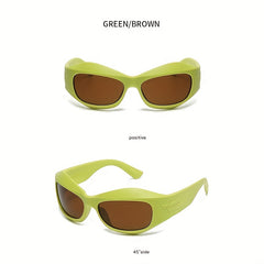 Men's Steampunk Style Y2K Cycling Sports Sunglasses UV Protection