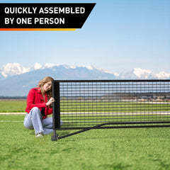USAPA Regulation Size Pickleball Net with Steel Frame 6.71m Long