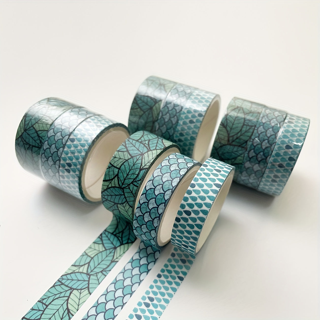 3 Rolls Basic Style Washi Tape Set - Decorative Masking Tape