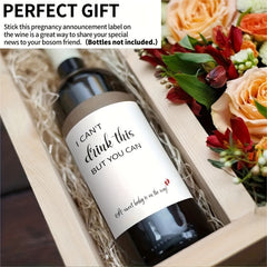 6pcs Pregnancy Wine Labels - Fun and Festive Way to Celebrate Your Pregnancy