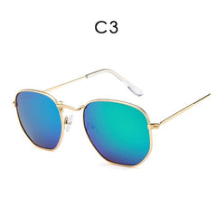 Metal Vintage Polygon Sunglasses