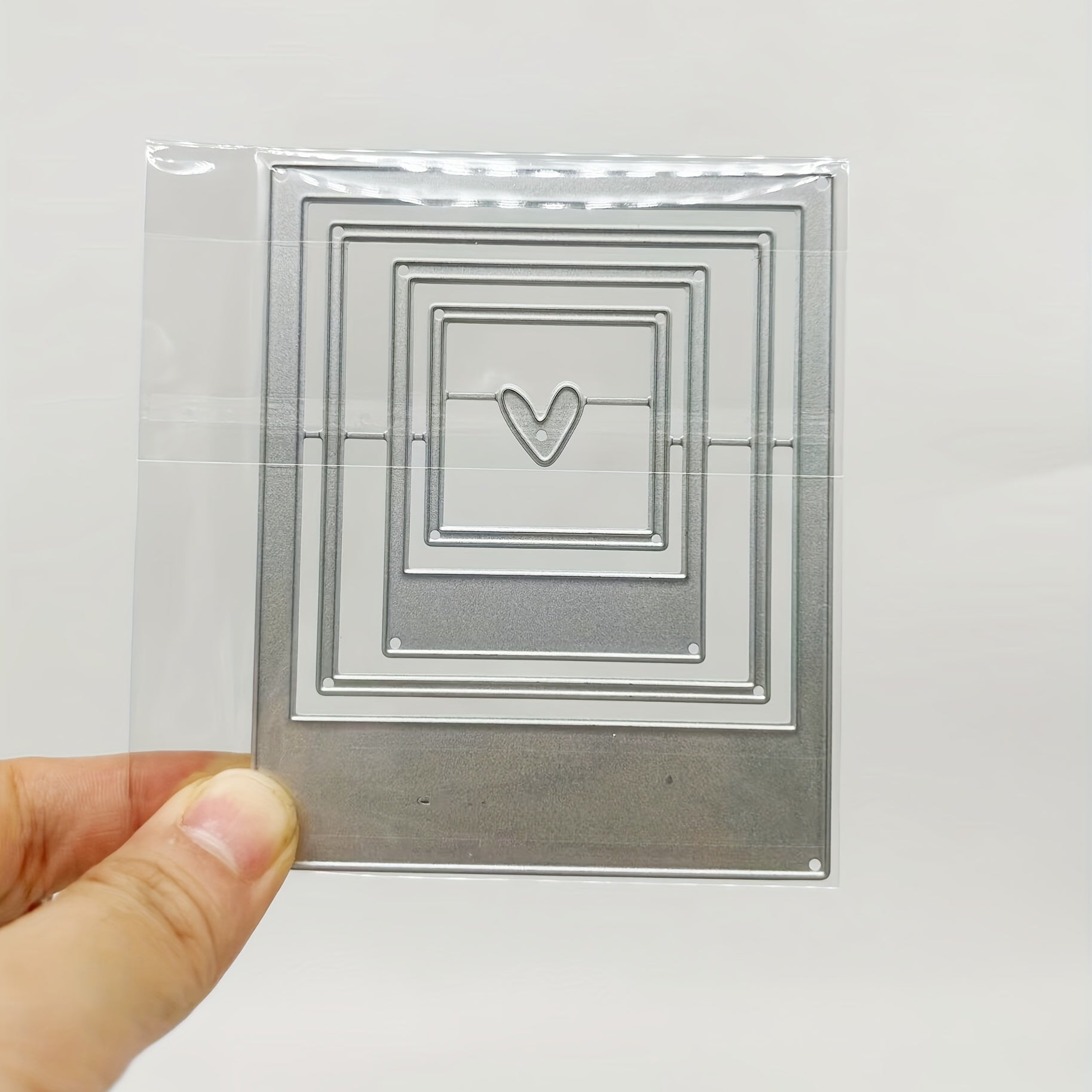1pc Heart-shaped Square Metal Embossing Cutting Die