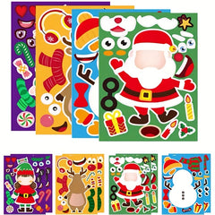 24pcs Christmas Stickers Santa Claus Snowman DIY Stickers
