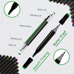 Double Headed Alcohol Marker Set for Artists