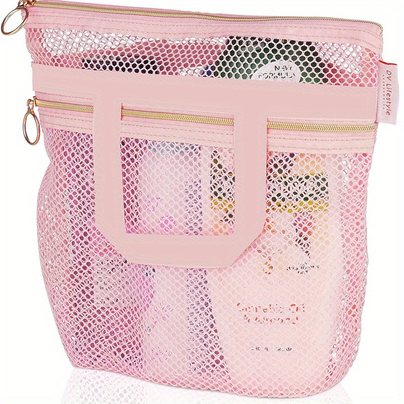 Portable Shower Tote Mesh Travel Toiletry Bag