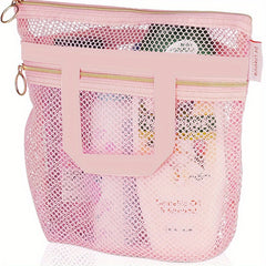 Portable Shower Tote Mesh Travel Toiletry Bag