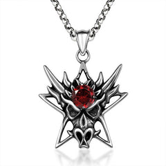 Men's Halloween Ghost Mask Necklace Pendant