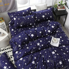 Starry Sky Duvet Cover Set Soft Comfortable Breathable Bedding Set