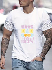 Men's Active Graphic Tee for Summer