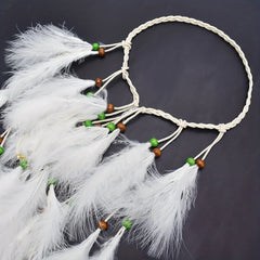Boho Faux Feather Hair Rope Western Style Headband Hippie Style Hair Accessories