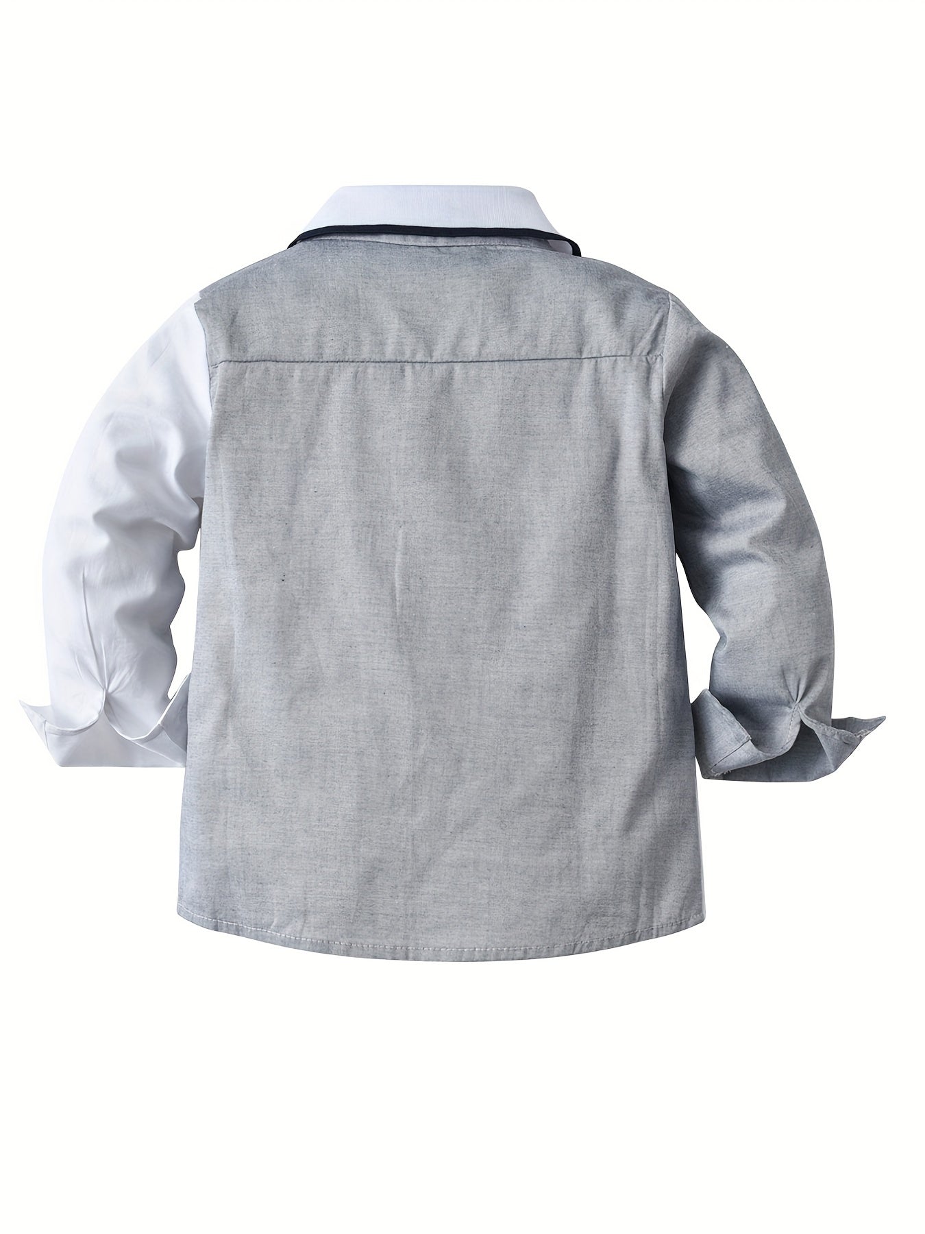 Boys Casual Long Sleeve Lapel Shirt for Summer Outdoor