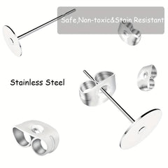 450PCS Stainless Steel Earring Posts for DIY Jewelry Making