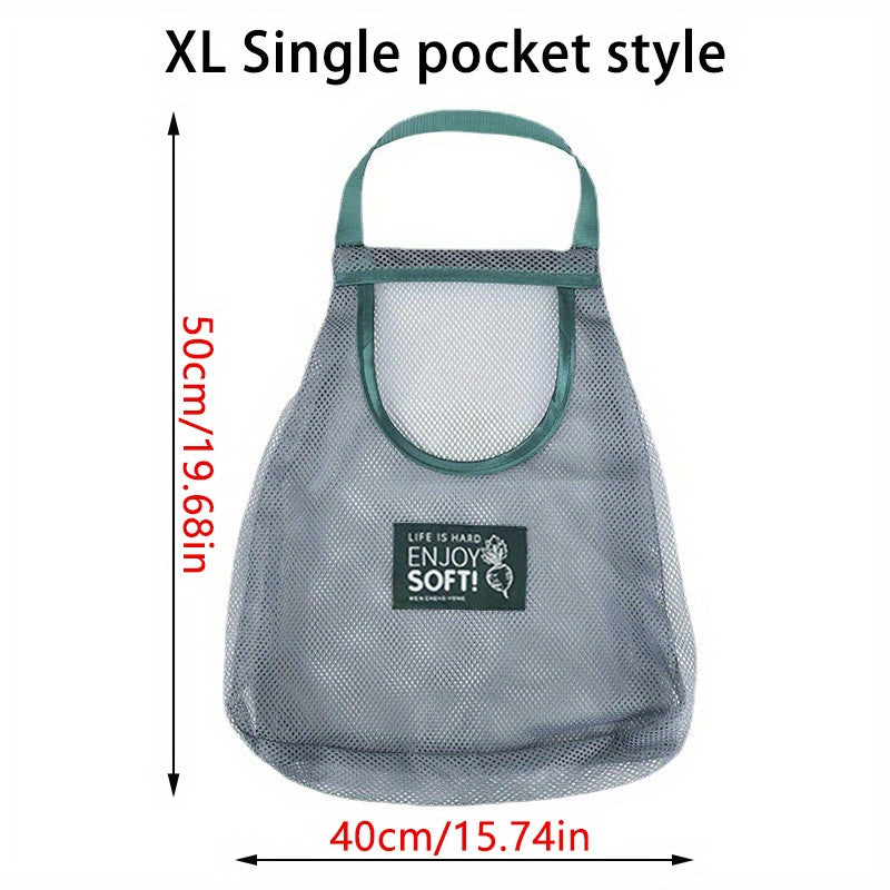 Vegetable Storage Net Hanging Sundry Bag - Wall Hanging Breathable Storage