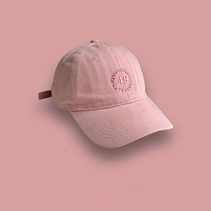 Solid Patch Baseball Cap Sunscreen Dad Hats Casual Dad Hats