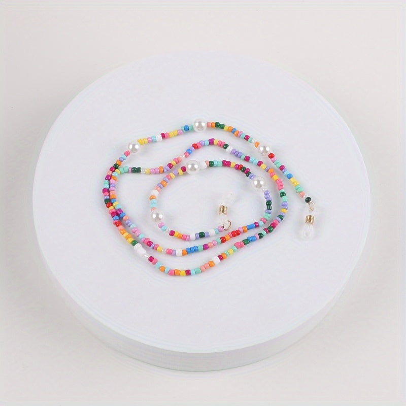 Pearl Beaded Eyeglass Chain Holder Necklace for Women