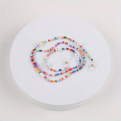 Pearl Beaded Eyeglass Chain Holder Necklace for Women
