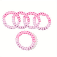 Frosted Spiral Hair Tie Ponytail Hair Rope Elastic Hair Band Set