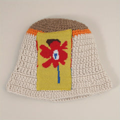 Kpop Beanie Vintage Knitted Warm Bucket Hat Cloche Hat Elastic Knit Hats